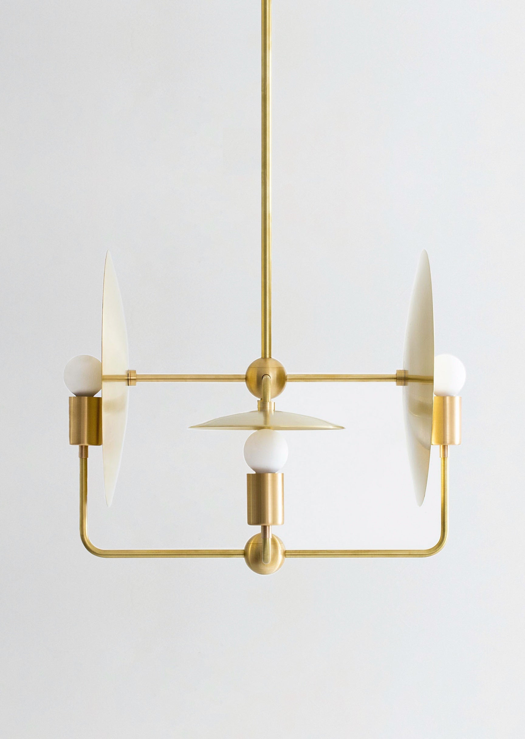 Orbit Chandelier - Hewn Brass