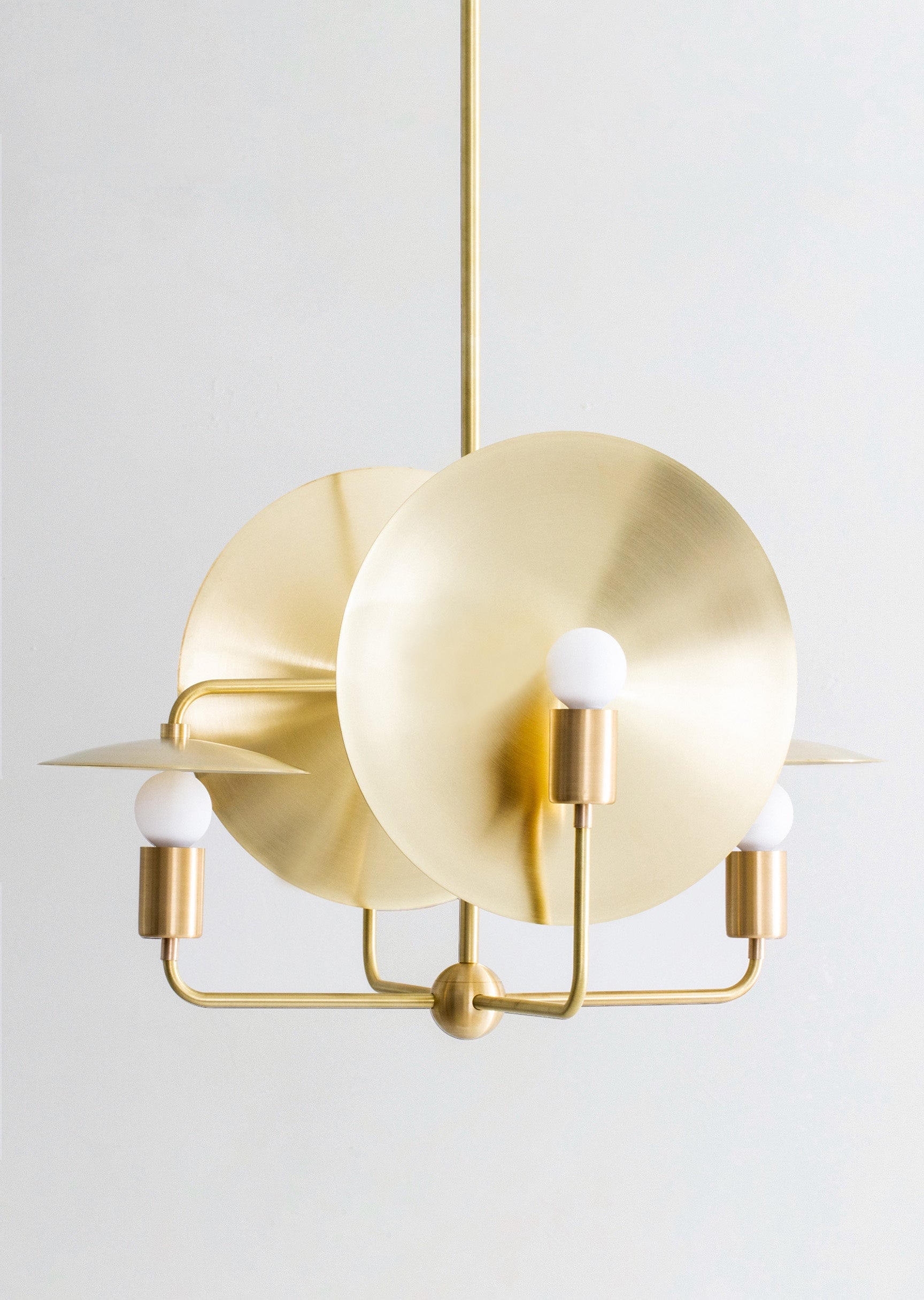Orbit Chandelier - Hewn Brass